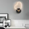 Lámpara de pared moderna, aplique de luz LED para mesita de noche, pasillo, escaleras, dormitorio, sala de estar, iluminación interior decorativa para el hogar, nórdica Simple