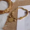 Urok Bransoletki Elastyczna złota kolorowa bransoletka dla kobiet dla kobiet ze stali nierdzewnej hurtowa moneta moneta dysk mody Dainty 2023