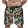 Men's Shorts Board Dala Horse Cute Swim Trunks Retro Animal Print Man Comfortable Running Surf Trendy Large Size Beach