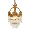 Lâmpadas pendentes ly lâmpada francesa clássica vela pendurada d25cm h42cm quarto sala de jantar cozinha decora luz