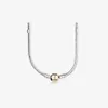 2024 New S925 Sterling silver Bead Pendant Necklaces for women Designer Jewelry Original DIY fit charm Pandoraer Moment Snake Chain Necklace Fashion clavicle chain