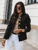 Womens Suits Blazers Women Casual Buttons Black Blazer Spring Female Long Sleeve Slim Fashion Femme Gray OL Office Coat Drop Clothes 230904