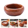 Dinnerware Sets Bamboo Storage Tray Retro Candy Basket Rustic Decor Woven Baskets Home Serving Holder Flowers