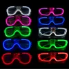 Autres fournitures de fête d'événement 1020304050 PCS Glow dans les lunettes sombres Light Up LED Neon Favors Lunettes de soleil pour enfants Adultes Décor 230901