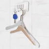 Hangers Folding Wall Hanger Hook For Bedroom Kitchen Room Clothes Self-adhesive Mounted Hooks Hanging Rack Storage Keys Holder