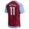 23 24 Aston Villas Futbol Formaları Çocuk Kiti Ana Sayfa 2023 2024 Futbol Gömlek Eğitimi Away Hayranlar Sürümü Camisetas Mings McGinn Buendia Watkins Maillot Foot