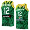 Maillots de basket-ball imprimés Lituanie Coupe du monde 2023 National 13 Rokas Jokubaitis 8 TADAS SEDEKERSKIS 33 Tomas Dimsa 17 Jonas Valanciunas 2 Margiris Normantas