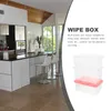 Opslagflessen 3 Stuks Plastic Containers Veeghouder Case Voor Luiertas Draagbare Doekjes Dispenser Papieren Doos Weefsel Badkamer Reizen Baby