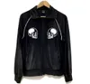 Men's Jackets 2023 Luxury Men Skull head Velour Number Nine embroidered Bomber Coats Down Cotton Warm Winter 36 230901