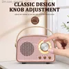 Przenośne głośniki retro klasyczne głośnik Bluetooth Przenośne zewnętrzne bezprzewodowe radio mini stereo subwoofer podróżny odtwarzacz muzyki home fm radio Q230904