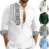 T-shirts pour hommes Pull Chemise à manches longues Revers Tendance Demi Cardigan Casual Slim Fit Hommes Grand