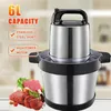 Handmatige vleesmolens 6L 1000W multifunctionele maalmachine Chopper Mincer RVS Knoflook Groente Blender Mixer Keukenmachine 230901