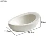 Dinnerware Sets Ceramic Fruit Salad Bowl Pasta Ramen Soup Basins Home Irregular Shape Solid Color Cutlery Cooking Plate Snack Dessert 230901