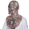 Masques de fête Effrayant Zombie Tête Masque Creepy Walking Dead Latex Couvre-chef Halloween Horreur Costume Props Sanglant Adulte Mascarade Décoration 230904