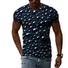 Men's T Shirts Creative Hip-hop Micro-landscape 3D Printing Summer T-shirt Street Trend Short-sleeved Sports Quick-drying O-neck Top