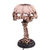 Other Event Party Supplies Creative Resin Skull Table Lamp Luminous Night Light Home Office Desktop Ornament Halloween Decoration 230904