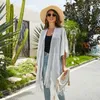 Eşarplar Kadın Güneş Koruma Şal Lady Summer Hollow Out Hardigan Tatil Bikini Bluz Nefes Alabilir Plaj Cape Seksi Düz Renkli Tippet 230904