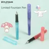 Canetas tinteiro 1 pc Platinum Star Fountain Pen PQ-200 para estudante escrevendo fino nib bonito penholder design cartuchos de tinta substituíveis hkd230904