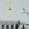 Wall Clocks Useful Clock Battery Powered Night Light 3D Real Big Exquisite Workmanship Punch-free Ticking For Kitchen