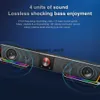 Portable Speakers REDRAGON GS570 Darknets Support Bluetooth Wireless aux 3.5 surround RGB speakers column sound bar for computer PC loudspeakers HKD230905