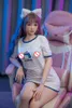 Sexdoll realistico Giocattolo per adulti in silicone Sexy Lady Jerry Boob Corpo magro Figa realistica Doppi fori anali Sexdoll per uomo