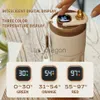 Thermos 420ML Digital Smart Coffee Tazza isolante Acciaio inossidabile Led Display della temperatura Thermos Bottiglia d'acqua Tazza per autoveicolo x0904