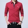 Mens Polos 5XL Polo Shirt Collar Men Plus Size 3XL 4XL Autumn Button Brand Long Sleeve Casual Male Dress Shirts 230904