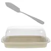 Dinnerware Sets Butter Container Storage Cheese Containers Fridge Cover Holder Plastic Tray Lid