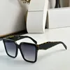 Brand Sunglasses with P home logo Black rectangular frame and thick rims Acetate material UV400 lens Product code SPR24Z With original box