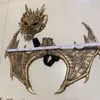 Other Event Party Supplies Halloween Dragon Cosplay Costumes Adult Kids Dragon Masks Wing Set Festival Party Masquerade Dressing Up Decor Accessories 230904