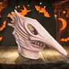 Party Masks Cosplay Scary Horrible Man-Mask Halloween Mask Long Nose Bird Beek Steampunk Gas Latex Face Mask Halloween Cosplay Prop for Kid 230904