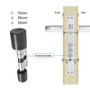 Dörrlås Tuya Bluetooth Smart Cylinder Lock Biometriskt fingeravtryck Lås digital anti-stöld KEYLESS RECHARGEABLE HOME ELEKTRONISK Dörrlås HKD230903