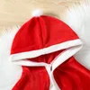 Meninas Vestidos Ceeniu 26Y Ano Com Capuz Manto Vermelho CapeHairball Cinto Vestido De Veludo Crianças Crianças Roupas De Natal Roupas 230901