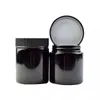 6oz Custom Round Bottle Glass Cosmetic Wax Jars Transparent Portable with CR Lid