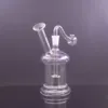 2pcs Bongs en verre femelles brûleur à mazout conduite d'eau en ligne matrice Perc bouteille de champignon Bong tabac à fumer tuyaux recycleur Ashcatcher Bong avec tuyaux de brûleur à mazout en verre mâle