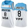 Imprimer Coupe du monde 2023 Argentine Basketball 9 Nicolas Brussino Maillot Équipe nationale 10 Carlos Delfino 8 Nicolas Laprovittola 12 Marcos DELIA 2 Maximo Fjellerup Sport