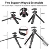 三脚ウランツィMT-24 Vlog Lite Metal Tripod with Ballhead Extendable 14 '' Tripod Monopod Cold Shoe Arca Quick Swiss 2.5kg Max Load 230904