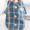 Vêtements pour chiens Vêtements pour animaux de compagnie Petit printemps et automne Chemise Teddy Bear Chihuahua Poche Plaid Style mince