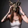 Party Masks Cosplay Deer Mask 3D Animal Pu Foam Personlig gåva Kvinnor Män Karnival Rave Club Rollspel 230904