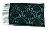 Foulards Marque de luxe foulards verts châles de velours femmes hiver chaud châle musulman couvertures épaisses gland écharpe cadeaux de vacances 230904