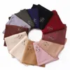 Foulards Turbans unis Point Floral Diamant Jersey Hijab Écharpe De Haute Qualité Épais Modal Wrap Élastique Châle Bufandas Casquettes Musulmanes 170 * 70 Cm 230904