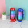 Alto-falantes portáteis Home Bluetooth Speaker Mini alto-falante sem fio colorido LED TF cartão USB Subwoofer portátil MP3 Music Sound Column para PC Phone HKD230904