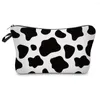 Makeup Brushes Mode Make Up toalettartikar Portable Cow Print Travel Storage Pouch Multifunktionell dragkedja arrangör för semestercamping