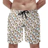 Men's Shorts Summer Board Birds Print Sports Fitness Flying Pheasants Graphic Short Pants Hawaii Quick Dry Swim Trunks Plus Size