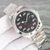 Zegarek męski Black Dial 40 mm M126900 Stal nierdzewna 904L Klutka klamra ST9 Anti odblaskowa Crystal Arabska liczba w pełni AU2269