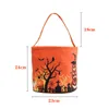 Faux Floral Greenery Tas Halloween Baru Labu Bercahaya Permen Portabel Anak Alat Peraga Ember Festival Hantu Dekorasi Diy Pesta 230904