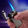 Rolig mini Jet Torch Turbo Lighter Flints Inga gasändare cigaretter Röktillbehör tändare Metalländare C889