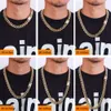 PY BLING 14k Gold Plated Mens Heavy Miami Cuban Link Chain Choker with Lab Diamond Clasp Stainless Steel Hip Hop Thick 8mm-16mm Necklace