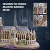 Puzzle 3D CubicFun Puzzle 3D Notre Dame de Paris Kit modello 128 pezzi Architettura francese Cattedrale gotica Costruzione Regali per adulti Bambini 230904