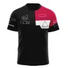 2023 F1 Pilote T-shirt Manches Courtes Nouvelle Formule 1 Team Racing Jersey Fans Edition Mode T-shirt Imprimé Surdimensionné Hommes Femmes Top